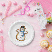 Snowman Winter Zucker Cookie Weihnachten Hanukkah Pappteller (Party)