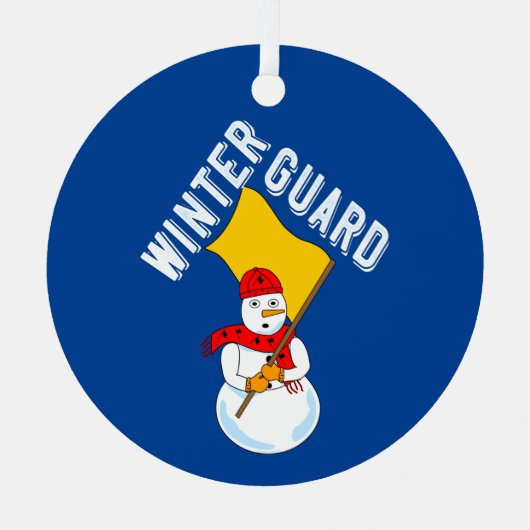 Snowman Wintergarde Ornament Aus Metall (Vorderseite)