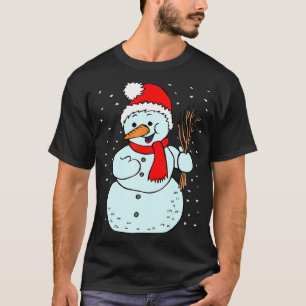 Snowman Winterkostüm Snowwomen Snowman T-Shirt