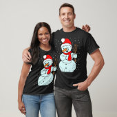 Snowman Winterkostüm Snowwomen Snowman T-Shirt (Unisex)
