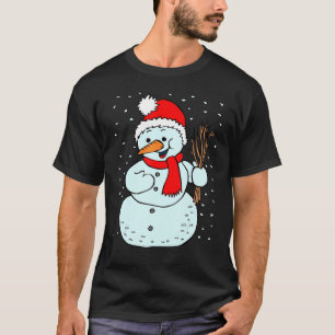 Snowman Winterkostüm Snowwomen Snowman T-Shirt