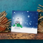 Snowman Wises Fotoplatte (Seite)