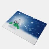 Snowman Wises Fußmatte (Schrägansicht)