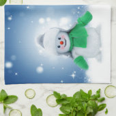 Snowman Wises Küchentuch (Gefaltet)