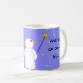 Snowman Wish Maker Kaffeetasse (VorderseiteRechts)