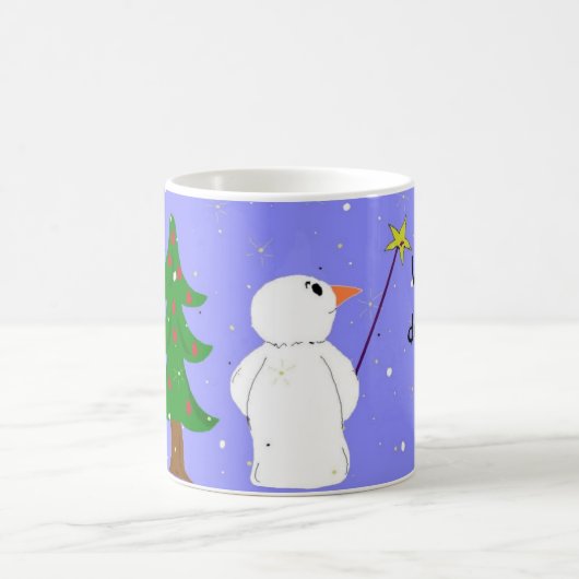 Snowman Wish Maker Kaffeetasse (Mittel)