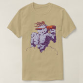 Snowman With Blow Dryer Snow Winter T-Shirt (Design vorne)