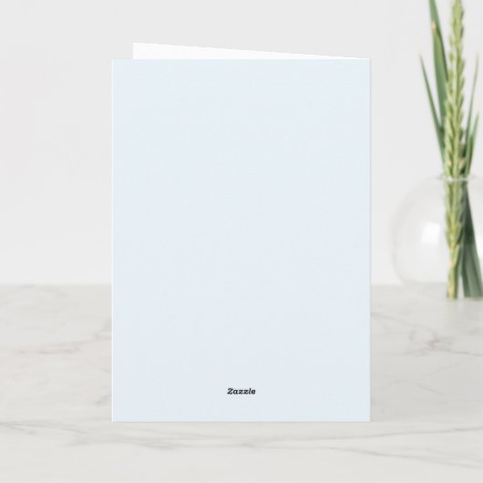 Snowman with hat and scarf. Winter Greetings Karte (Rückseite)