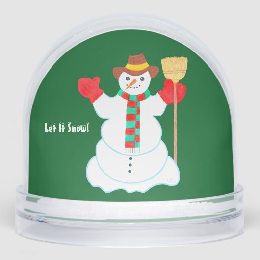 Snowman With Text Schneekugeln (Vorderseite)