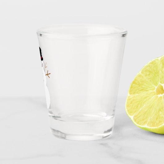 Snowman with Top Hat Schnapsglas (Rechts)