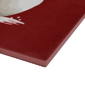 Snowman With Wine Christmas Gift Xmas Holiday  Schneidebrett (Ecke)