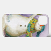 Snowman with Winter Mittens Case-Mate iPhone Hülle (Rückseite (Horizontal))