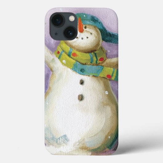Snowman with Winter Mittens Case-Mate iPhone Hülle (Rückseite)