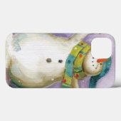 Snowman with Winter Mittens Case-Mate iPhone Hülle (Rückseite (Horizontal))