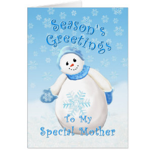 Snowman Wonderland für Mutter Weihnachtskarte