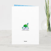 Snowman Wonderland für Onkel Weihnachtskarte Feiertagskarte (Rückseite)