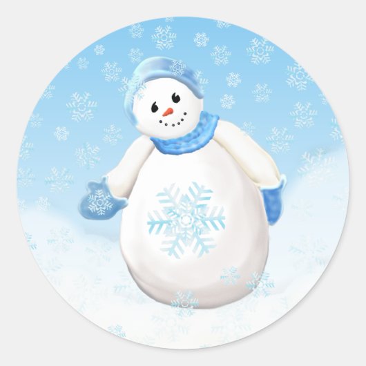 Snowman Wonderland Sticker (Vorderseite)