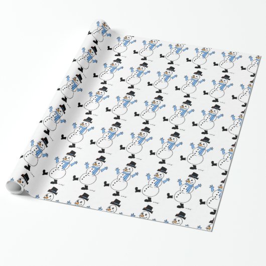 Snowman Wrapping Paper Geschenkpapier (Ungerollt)