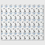 Snowman Wrapping Paper Geschenkpapier (Flach)