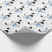 Snowman Wrapping Paper Geschenkpapier (Ecke)