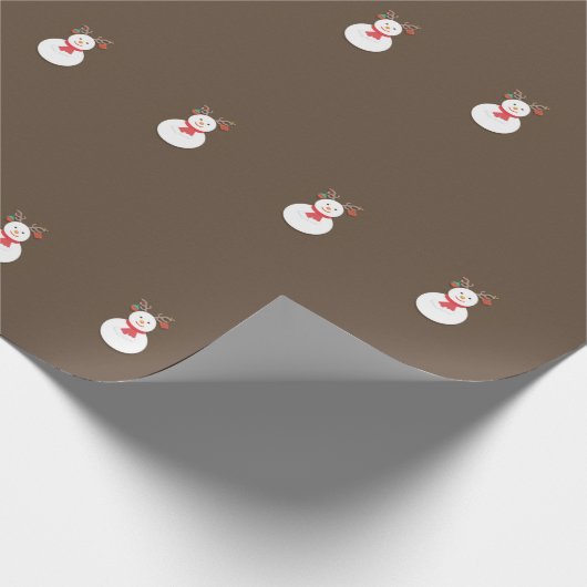 Snowman Wrapping Paper Geschenkpapier (Ecke)