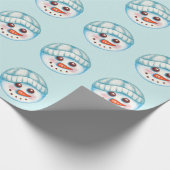 Snowman Wrapping Paper Geschenkpapier (Ecke)