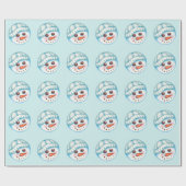 Snowman Wrapping Paper Geschenkpapier (Flach)