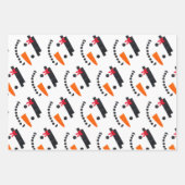 Snowman Wrapping Paper Geschenkpapier Set (Vorderseite 2)