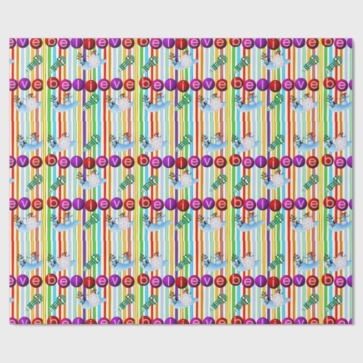 Snowman Wrapping Paper Glaube Geschenkpapier (Flach)