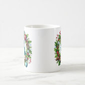 Snowman Wreath Coffee Tasse (Mittel)