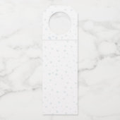 Snowman Wreath Holiday Bottle Hanger Tag Flaschenanhänger (Rückseite)