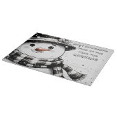 Snowman wunderbare Zeit für Kochen Schneidebrett (Ecke)