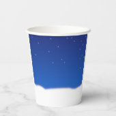 Snowman Zeichne dir Weihnachten ins Gesicht Pappbecher (Rückseite)