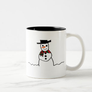 Snowman Zweifarbige Tasse