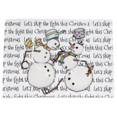 Snowmannkampf Große Geschenktüte (Vorderseite)