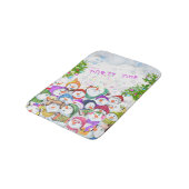 Snowmans Bath Mat Weihnachts-Party Badematte (Schrägansicht)