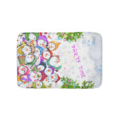 Snowmans Bath Mat Weihnachts-Party Badematte (Vorderseite)