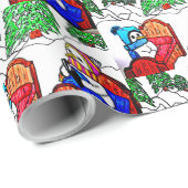 SNOWMANS BEDTIME STORY GESCHENKPAPIER (Rolleneckpunkt)