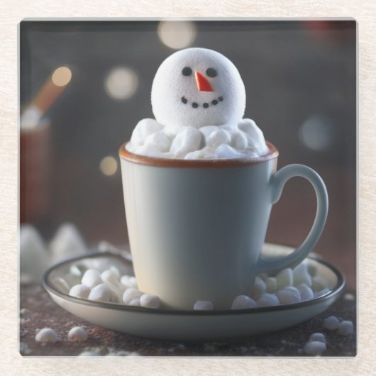 Snowman's Delight Glasuntersetzer (Vorderseite)