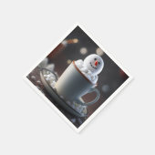 Snowman's Delight Serviette (Ecke)