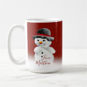 Snowman's Gift To Mama - Weihnachts-Tasse Kaffeetasse (Links)