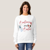 Snowmans heiraten Weihnachten Sweatshirt (Vorne ganz)