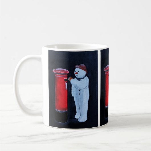 Snowman's Letter to Santa Painting by Alfred Fox  Kaffeetasse (Links)