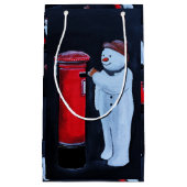 Snowman's Letter to Santa Painting by Alfred Fox Kleine Geschenktüte (Vorderseite)