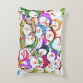 Snowmans Weihnachts Akzent Kissen Geschenk (Rückseite(Vertikal))