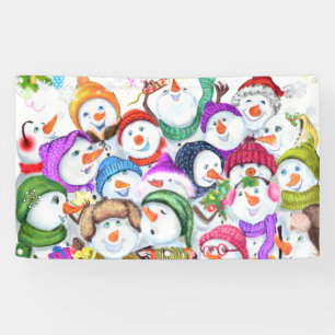 Snowmans Weihnachtsbanner Party Geschenk Banner