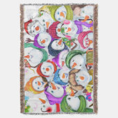 Snowmans Weihnachtsbaum Blanket Geschenk Decke (Vorderseite Vertikal)