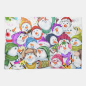 Snowmans Weihnachtsküche Handtuchgeschenk Geschirrtuch (Horizontal)