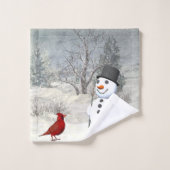 Snowmantuch-Set Badhandtuch Set (Waschlappen)