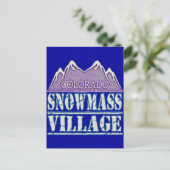 Snowmassendorf, Colorado Postkarte (Stehend Vorderseite)